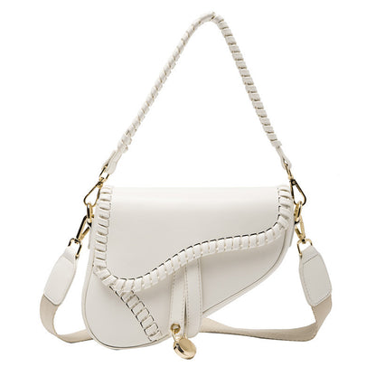 women's retro cross-body saddle bag