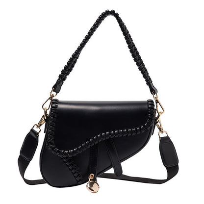 women's retro cross-body saddle bag