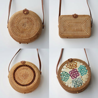 Vietnamese rattan woven bag retro internet celebrity rattan bag