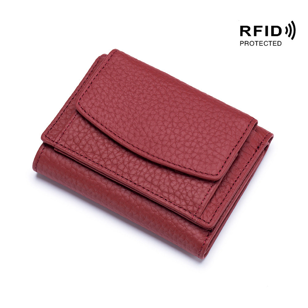 women's genuine leather Japanese-style wallet