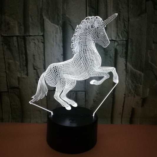 Hot 3D LED LAMP unicorn
