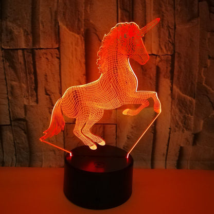 Hot 3D LED LAMP unicorn