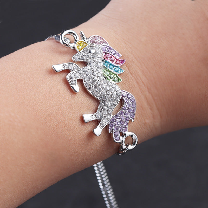 Unicorn adjustable bracelet Color pony bracelet