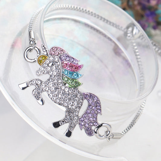 Unicorn adjustable bracelet Color pony bracelet