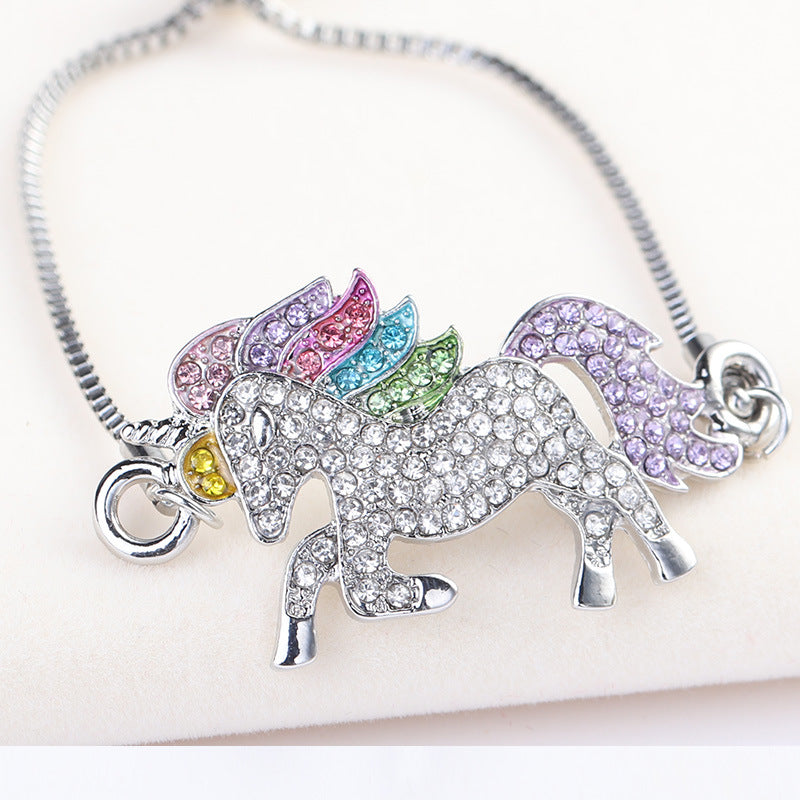 Unicorn adjustable bracelet Color pony bracelet