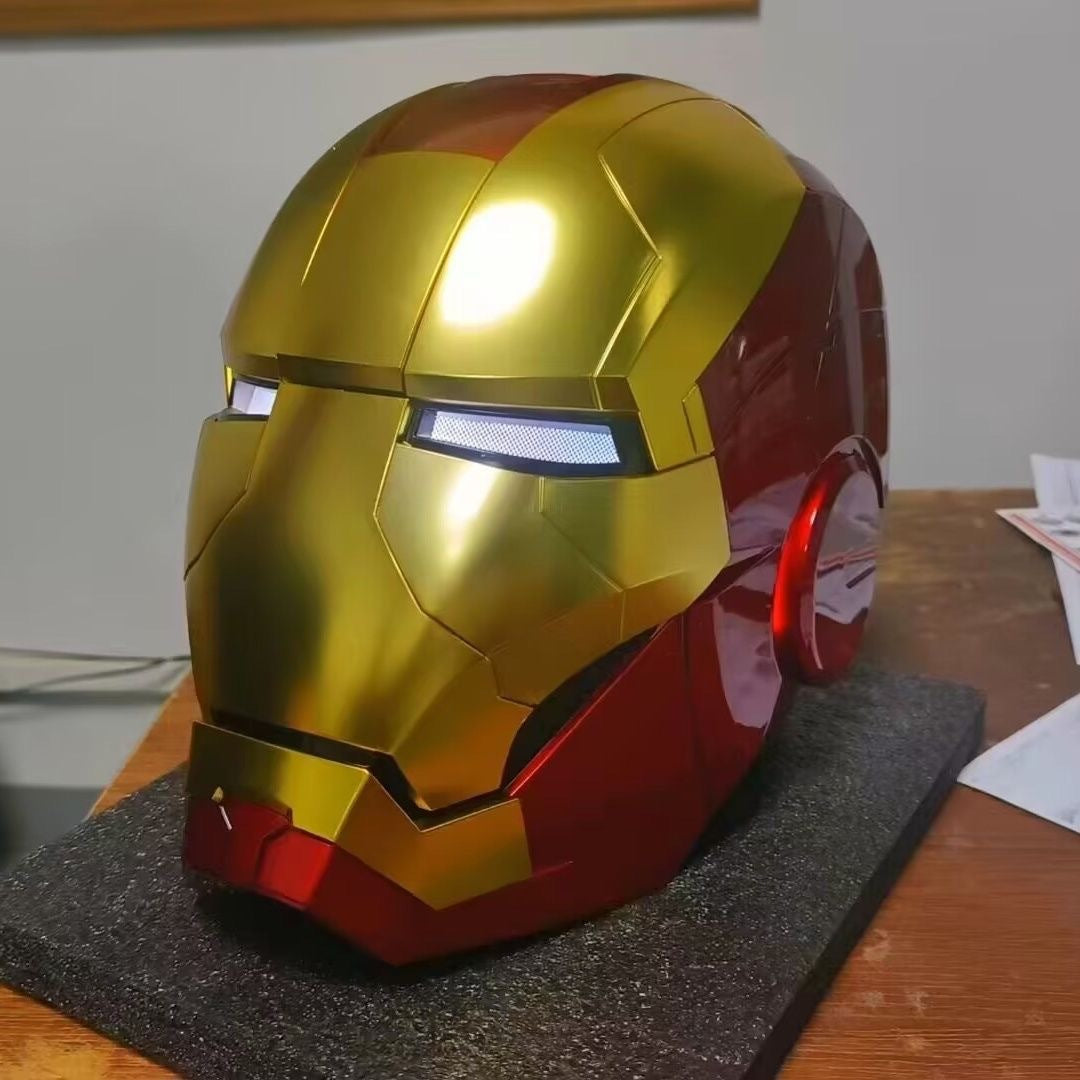 MK50 Jarvis Iron Man Helmet Three-in-one Mechanical Helmet Ornament Wearable if the head circumference is within 62cm