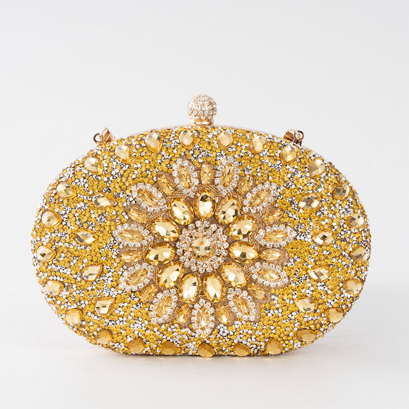 sunflower diamond evening bag