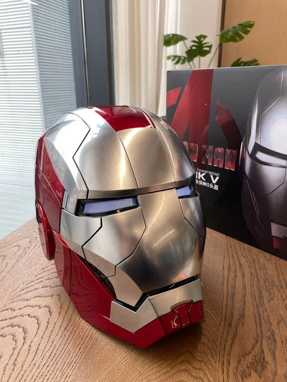 MK50 Jarvis Iron Man Helmet Three-in-one Mechanical Helmet Ornament Wearable if the head circumference is within 62cm