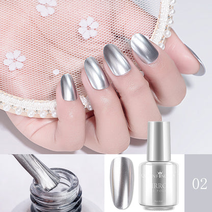 new fingernail mirror nail polish metal color stainless steel silver durable non-stripping 12 color optional