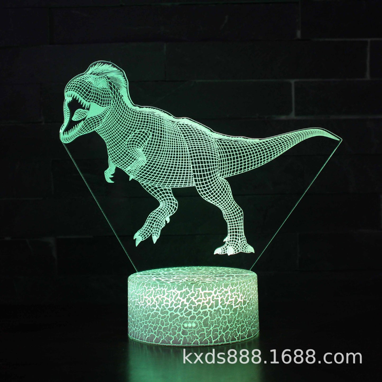 Cross-border dinosaur series colorful 3D night light LED touch remote control creative Christmas gift 3D table lamp