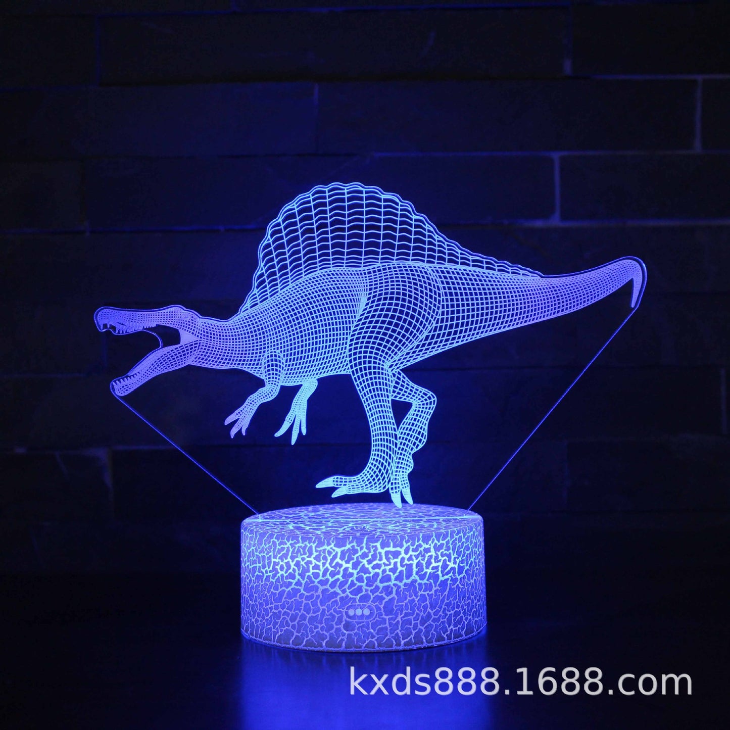 Cross-border dinosaur series colorful 3D night light LED touch remote control creative Christmas gift 3D table lamp