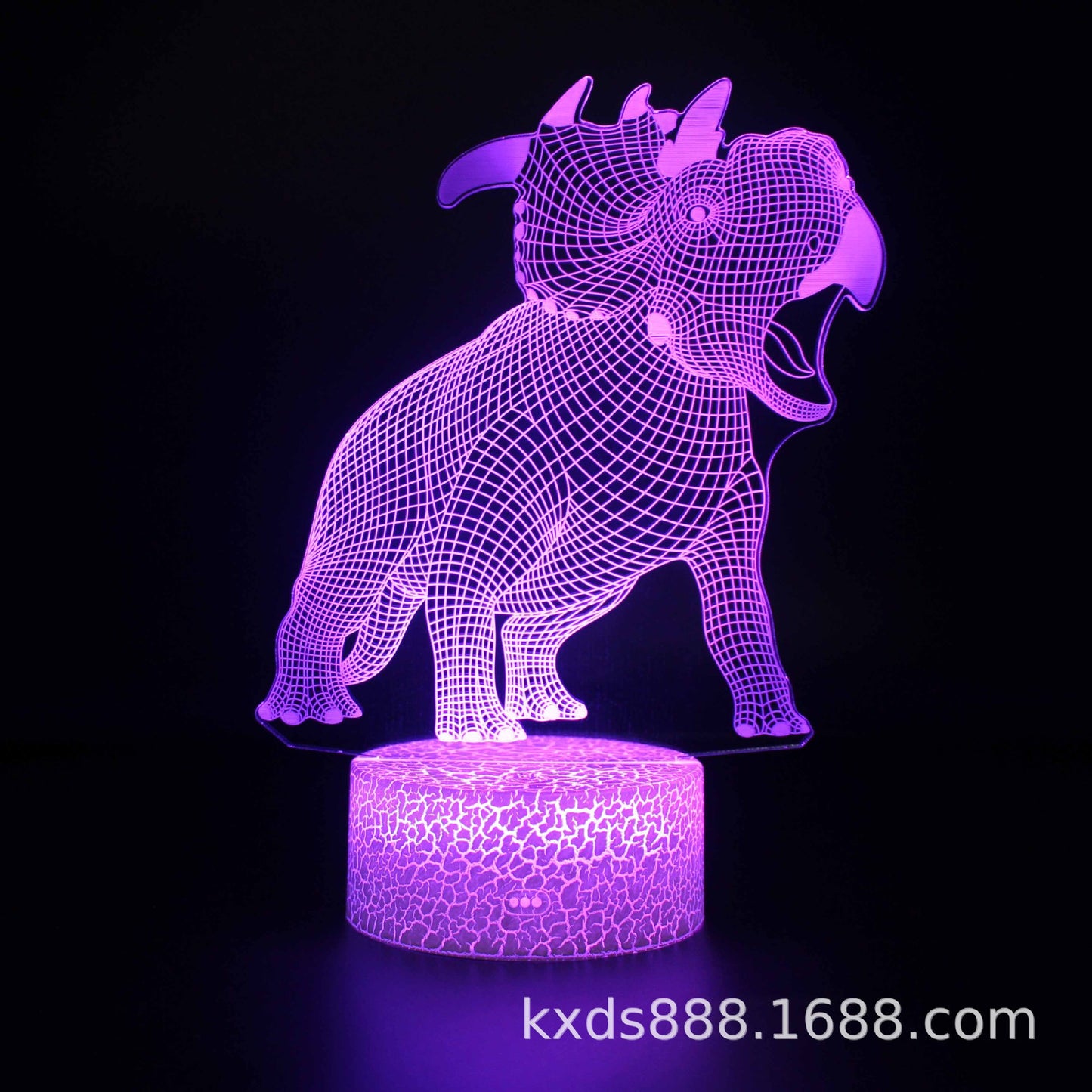 Cross-border dinosaur series colorful 3D night light LED touch remote control creative Christmas gift 3D table lamp