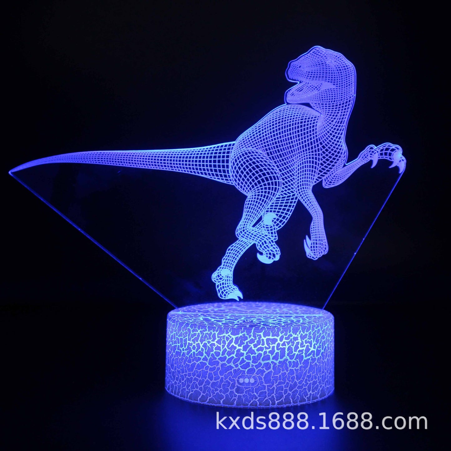 Cross-border dinosaur series colorful 3D night light LED touch remote control creative Christmas gift 3D table lamp