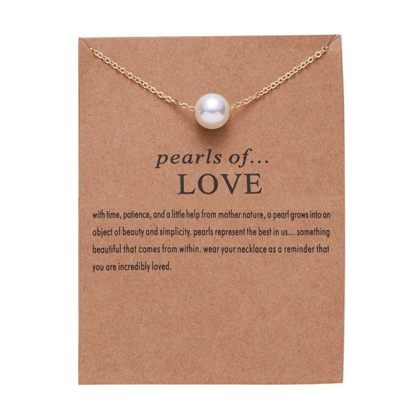 explosion models paper card necklace series pearl animal alloy necklace women fashion clavicle chain