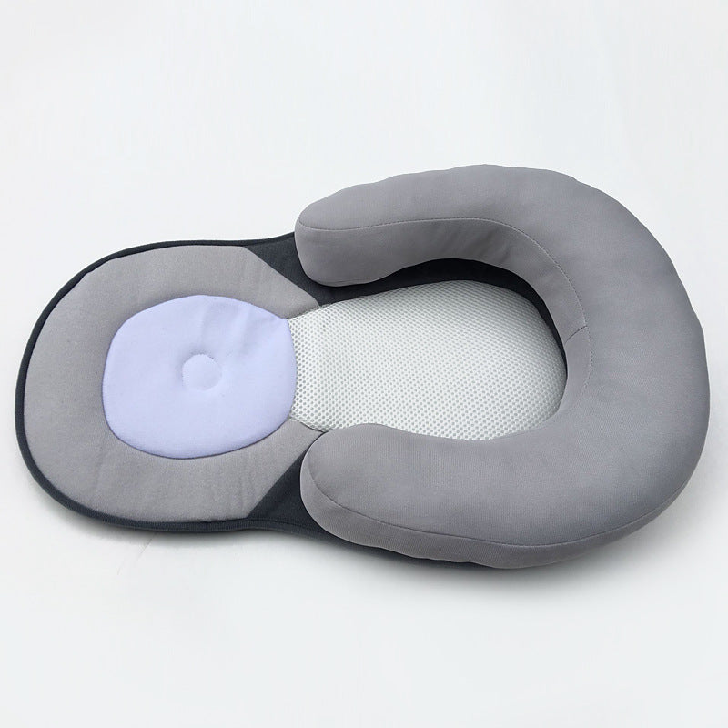 Baby pillow baby latex shaped pillow anti-head correction head pillow Manufacturer custom organic cotton breathable head pillow