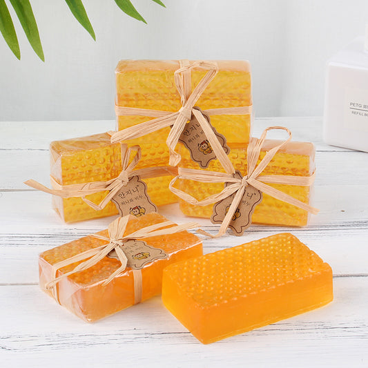 Korean handmade soap, fresh honey soap, household daily bath, cleansing, skin care, multi-purpose essential oil soap, facial soap