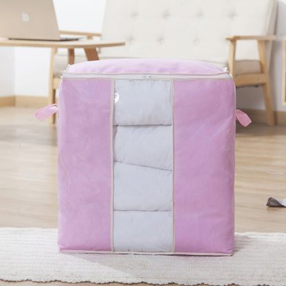 Factory direct thick waterproof large capacity non-woven storage bag home travel clothing quilt finishing storage box