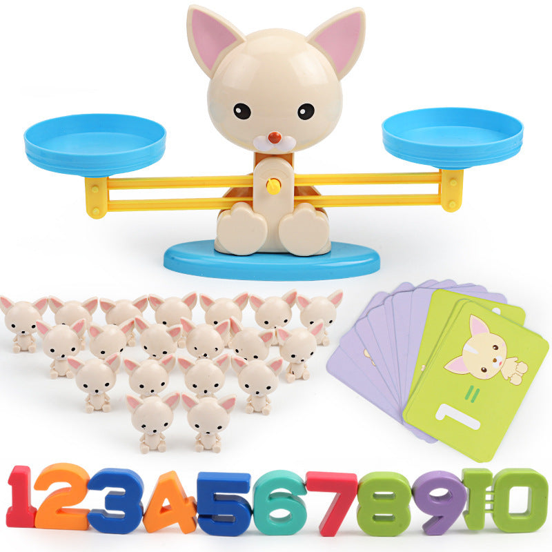 Early education math toy puppy balance Addition and subtraction arithmetic children intelligence development enlightenment puzzle diy desktop toys