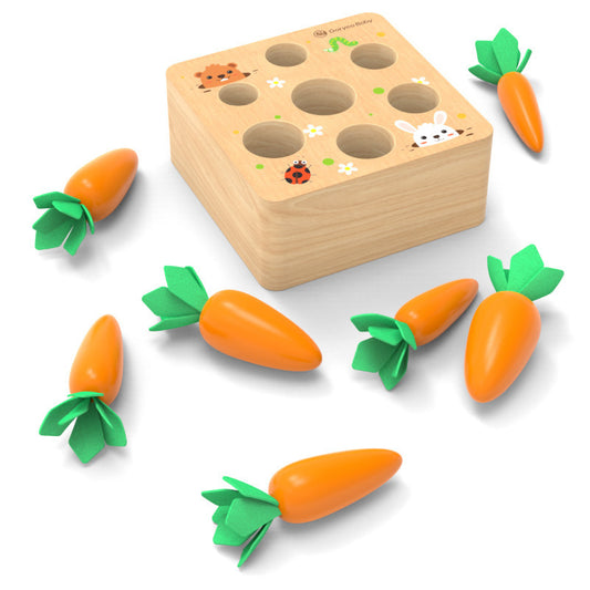 Baby Pulling Carrot Toys, Children?s Educational Intelligence, Putting Carrots Game 1-2-3-4-5-6 Years Old Girl Male
