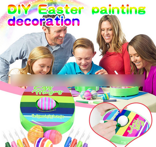 DIY early education toys decoration painting set Easter egg painting machine painting egg