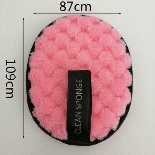 Lazy water make-up remover puff oval sponge cotton cleansing puff clean makeup remover cake wash your face and use water