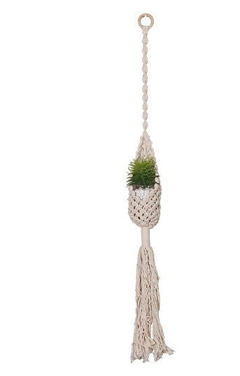 ins Nordic style India Di'an wall hanging wall decoration cotton rope grass rope braided hanging basket flower pot sling