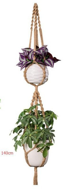 ins Nordic style India Di'an wall hanging wall decoration cotton rope grass rope braided hanging basket flower pot sling