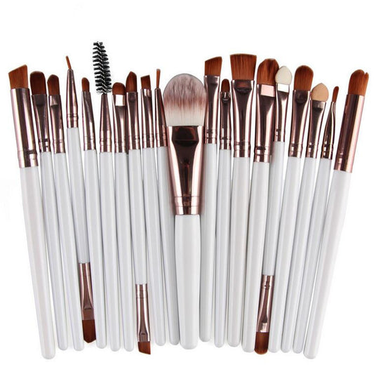 La Milee 20Pcs Makeup Brushes Set Eye Shadow Foundation Powder Eyeliner Eyelash Lip Make Up Brush Cosmetic Beauty Tool Kit Hot