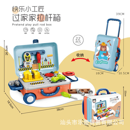 Children Toys Electric Drills Tool Toys Toolbox Set Simulation Drill Boy Puzzle Games Simulation Play House Toolbox Toys Set