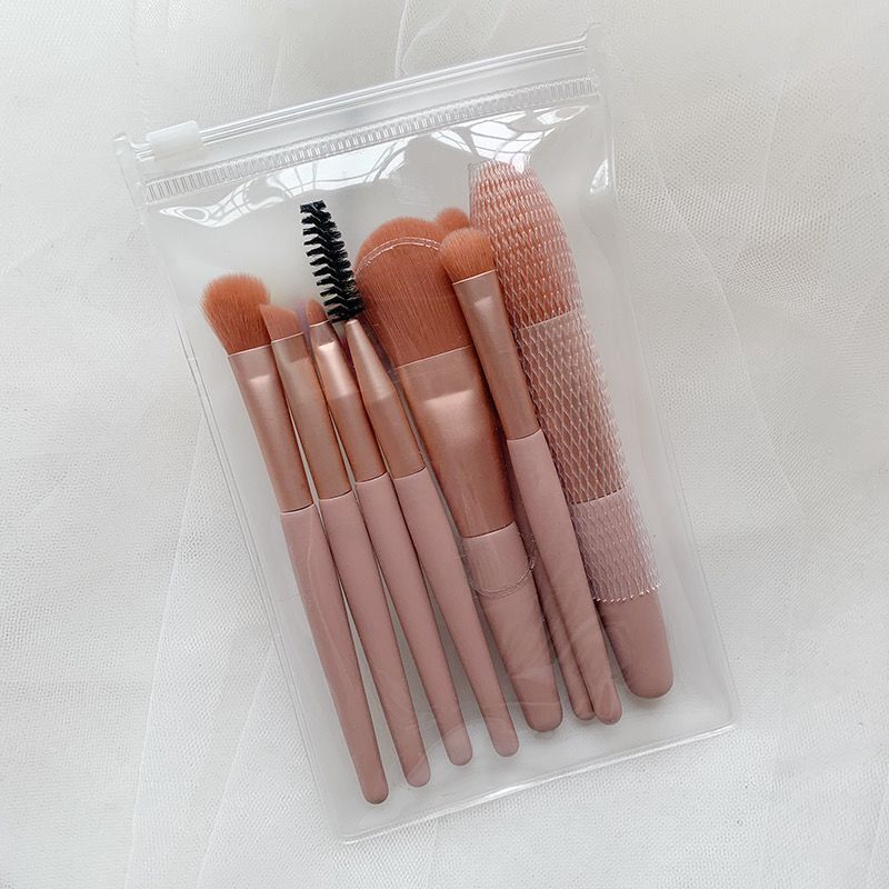 8 Pcs Mini Travel Portable Soft Makeup Brushes Set Eye Shadow Foundation Powder Eyelash Lip Concealer Blush Make Up Brush Set