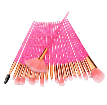 20PCs Diamond Makeup Brushes Set For Eye Shadow Powder Foundation Lip Professional Make-up Tools Cosmetic Beauty Make Up Brush