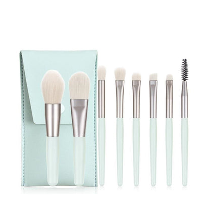 8 Pcs Mini Travel Portable Soft Makeup Brushes Set Eye Shadow Foundation Powder Eyelash Lip Concealer Blush Make Up Brush Set