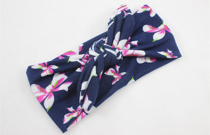 Children's baby print cross hair band Photo shoot headband wholesale New simple bohemian fashion hair accessories