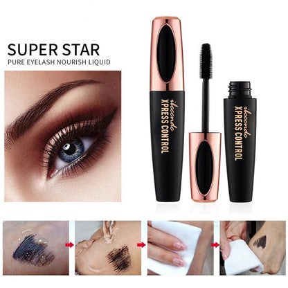 New 4D Silk Fiber Lash Mascara Waterproof Rimel 3d Mascara For Eyelash Extension Black Thick Lengthening Eye Lashes Cosmetics