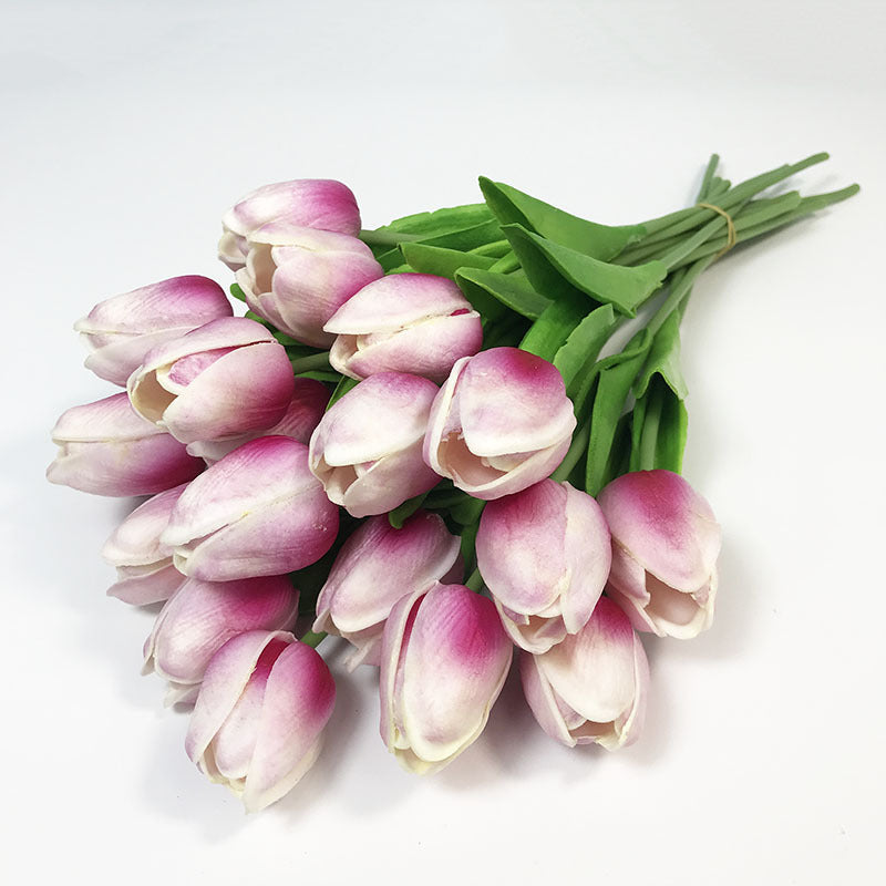 Tulipa flor artificial mini pu tulipa flor falsa fotografia de casamento buquê artificial de tulipa