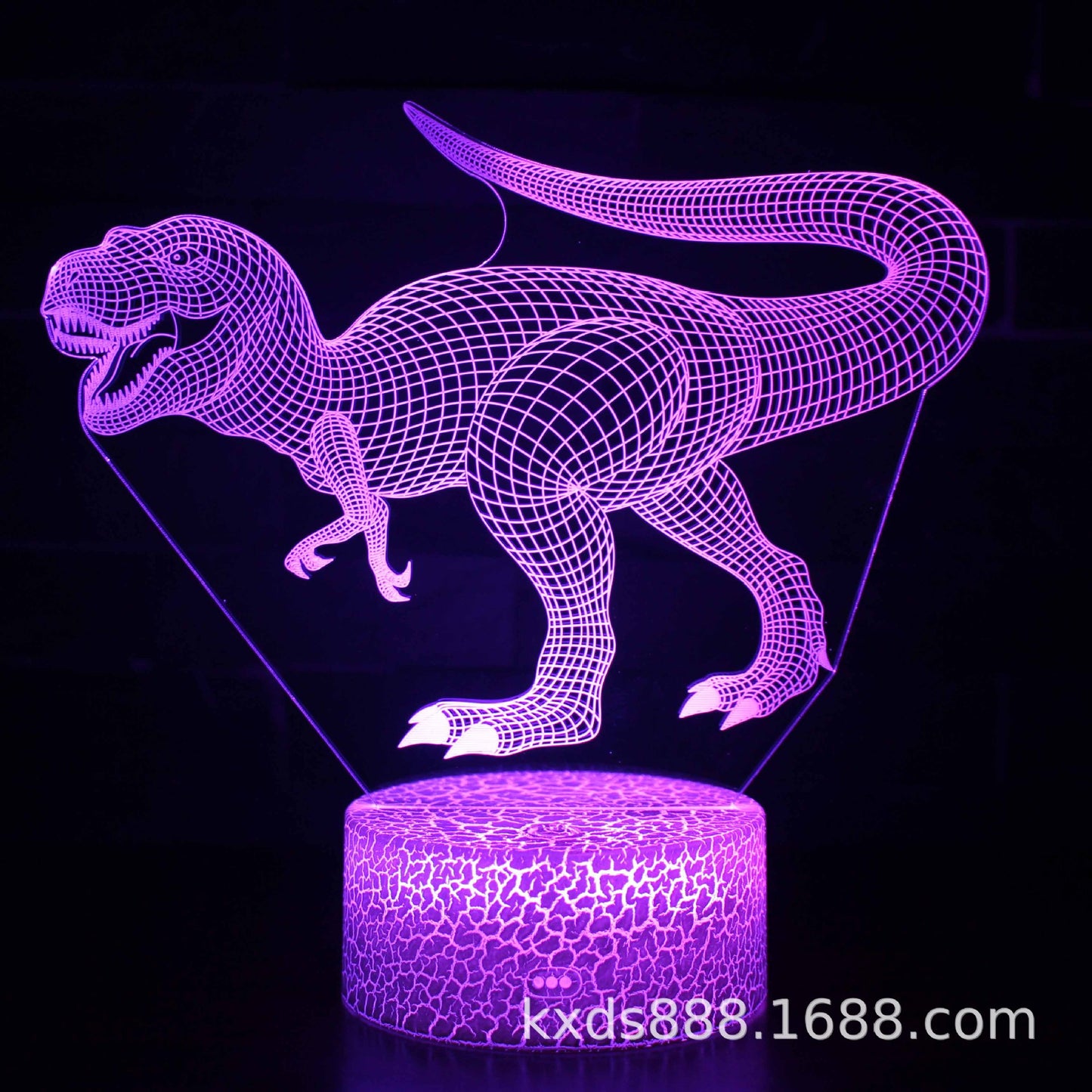 Cross-border dinosaur series colorful 3D night light LED touch remote control creative Christmas gift 3D table lamp