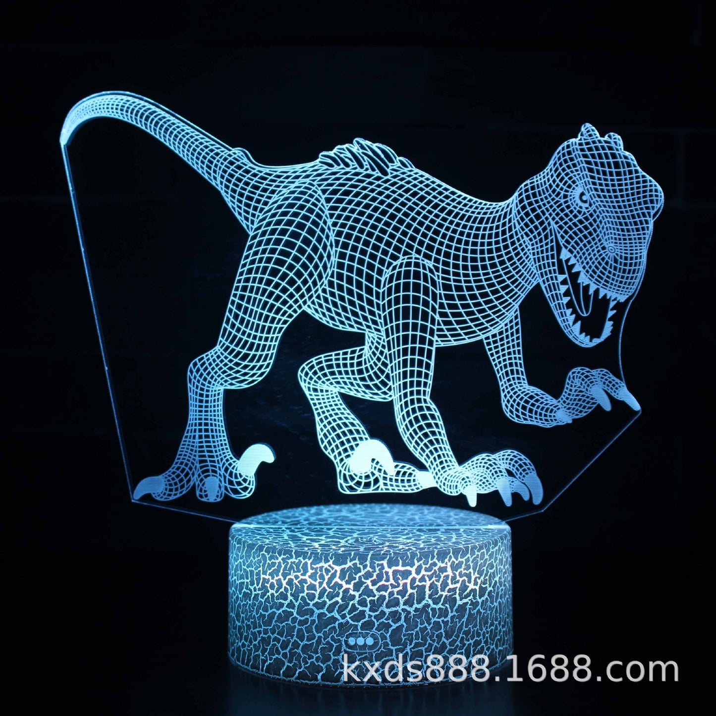 Cross-border dinosaur series colorful 3D night light LED touch remote control creative Christmas gift 3D table lamp