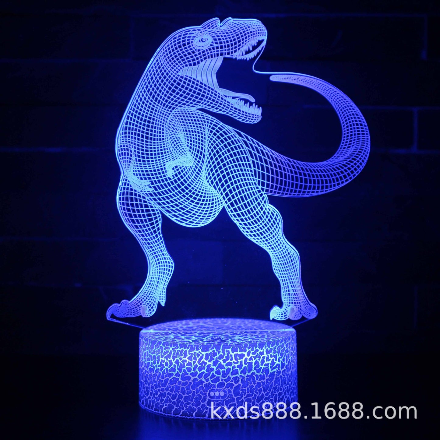 Cross-border dinosaur series colorful 3D night light LED touch remote control creative Christmas gift 3D table lamp