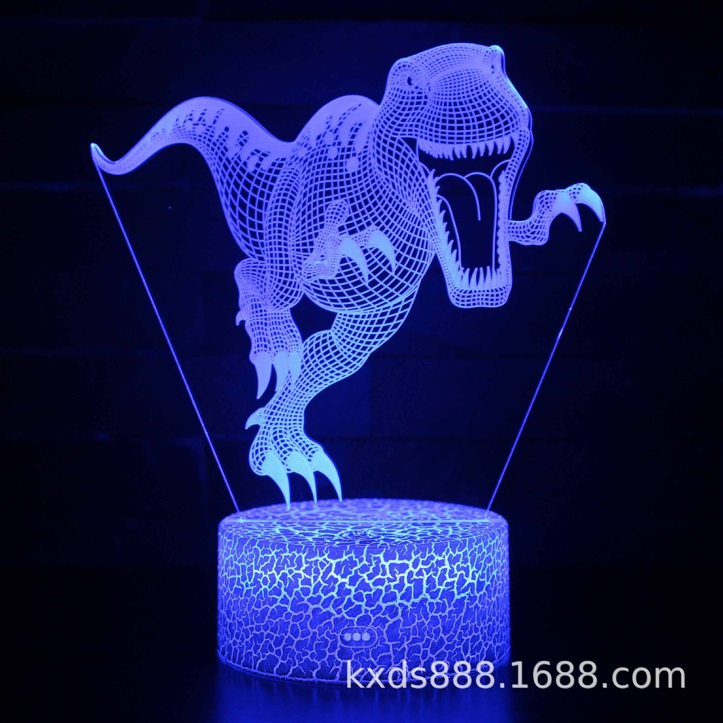 Cross-border dinosaur series colorful 3D night light LED touch remote control creative Christmas gift 3D table lamp