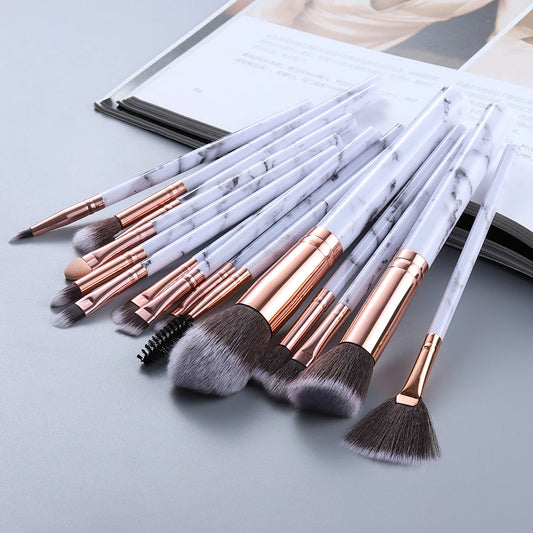 15Pcs Makeup Brushes Tool Set Cosmetic Powder Eye Shadow Foundation Blush Blending Beauty Make Up Brush Maquiagem