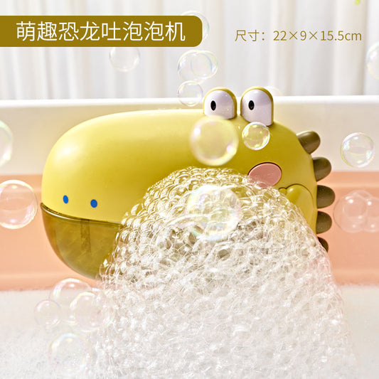 Children's Happy Dinosaur Bubble Machine Bathroom Music Bath Toys