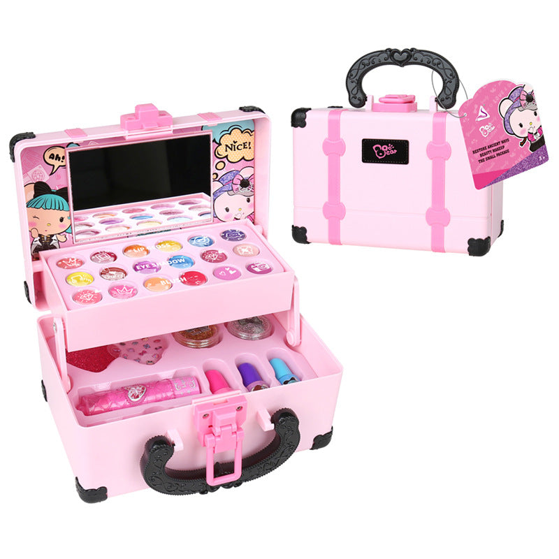 Cross-border children's cosmetics toys 68927 princess nail polish handbag Amazon girls makeup box gift