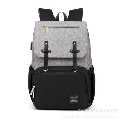 fashion new mummy bag multifunctional backpack mother and baby bag maternity bag full set of baby diaper bag