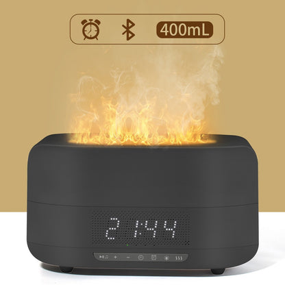 New Flame Humidifier Home Aroma Diffuser Bluetooth Speaker Simulation Flame Office Small Speaker Bedroom Atmosphere Light