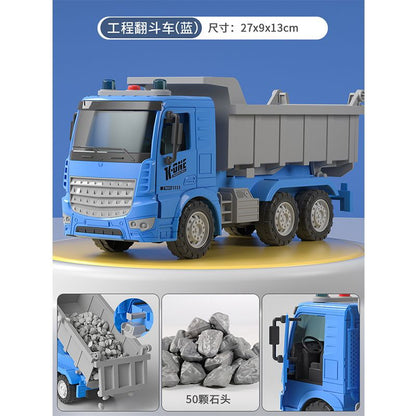 Children's large dump truck toy engineering vehicle inertia dump truck transport truck model boy toys wholesale