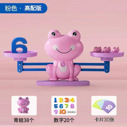 Children's digital frog balance early education educational toys game intelligence development baby cognitive logical thinking training