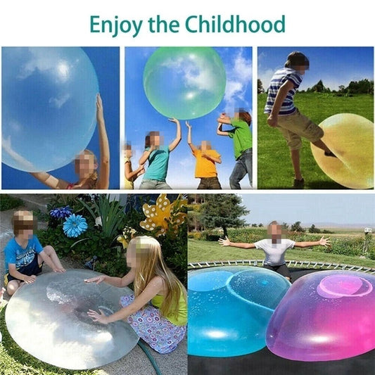Cross-border hot style water-filled bubble ball, inflatable toy ball with inflatable tube Bubble Ball