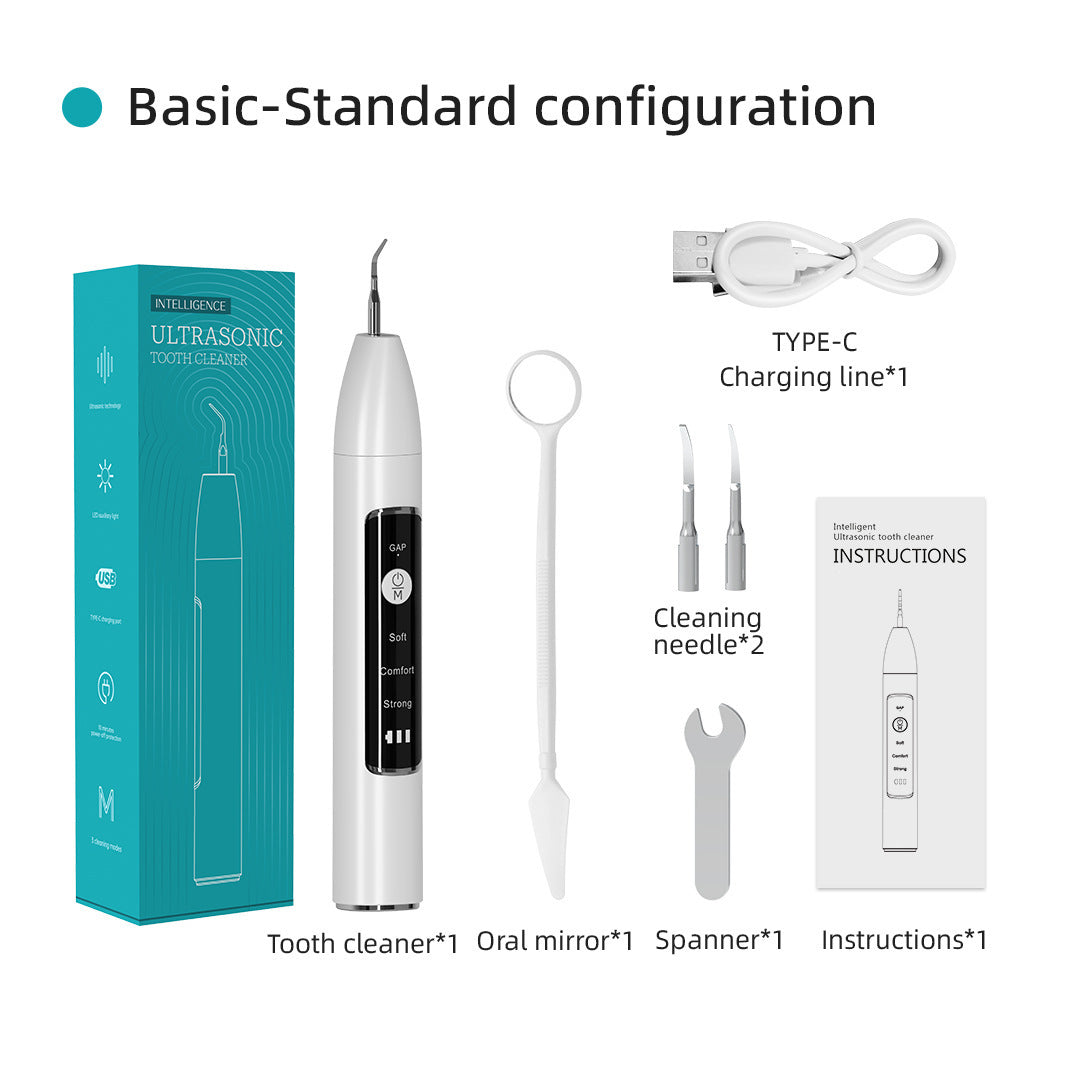 Cross-border New Household Ultrasonic Dental Cleaner Multifunctional Portable Calculus Removal and Tooth Cleaner Wholesale