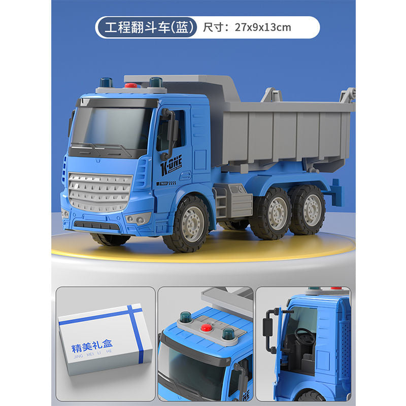 Children's large dump truck toy engineering vehicle inertia dump truck transport truck model boy toys wholesale