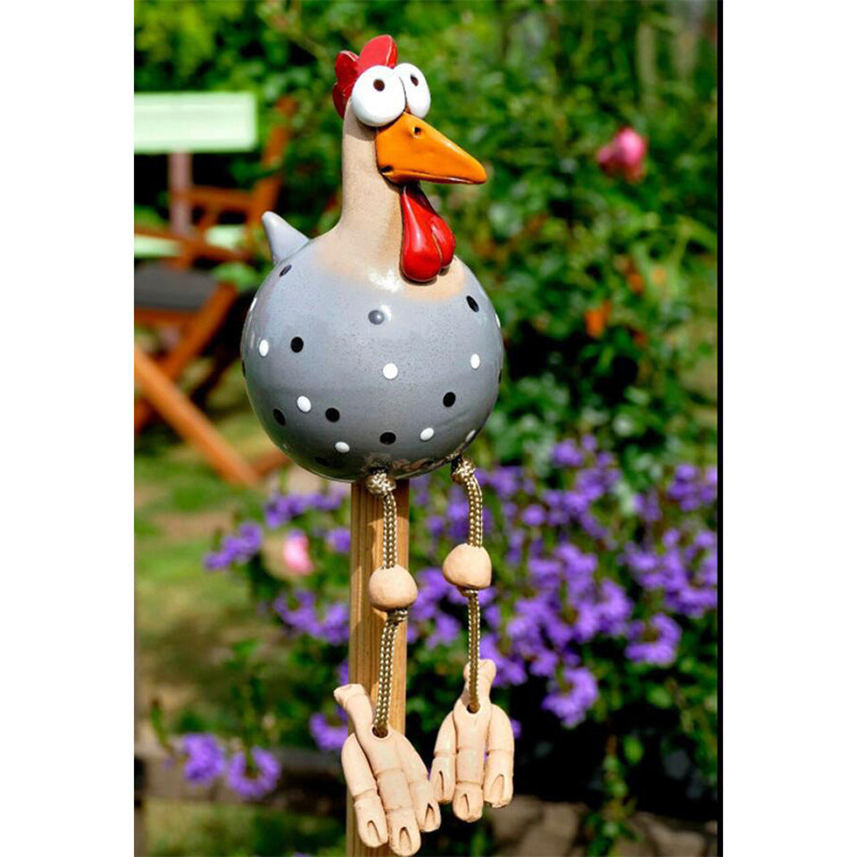 Cross-border exclusively for cute chicken garden decoration ornaments independent resin crafts Chicken ornaments